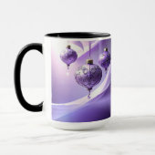 Purple Decorative Christmas Ball Holiday Mug Mok (Links)