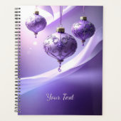Purple Decorative Christmas Ball Holiday Planner (Voorkant)