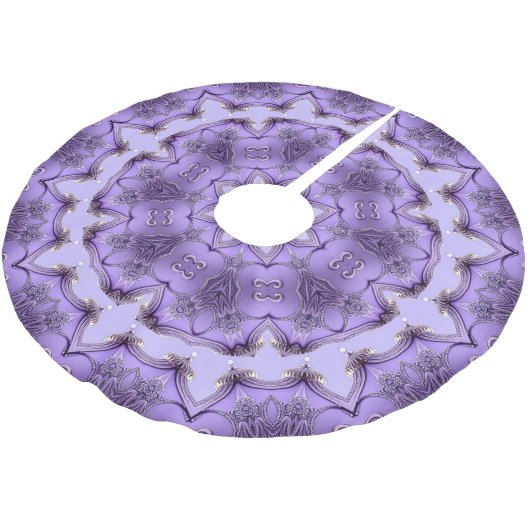 Purple Decorative Christmas Tree Skirt Kerstboom Rok (Gekanteld)