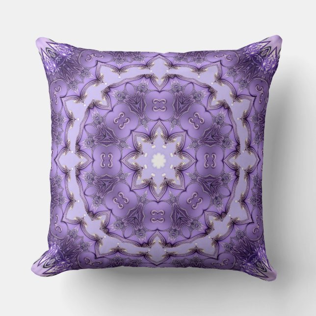 Purple Decorative Holiday Throw Pillow Kussen (Voorkant)