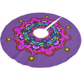 Purple design Tree Skirt Kerstboom Rok (Gekanteld)