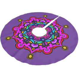 Purple design Tree Skirt Kerstboom Rok