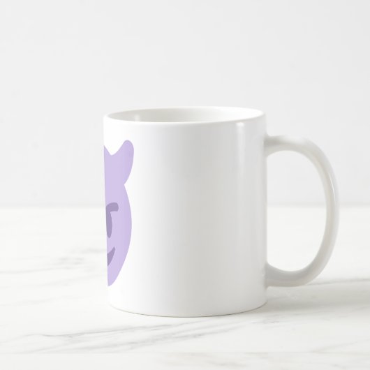 Purple Devil Emoji Koffiemok (Rechts)