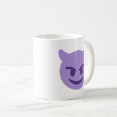 Purple Devil Emoji Koffiemok (Voorkant rechts)