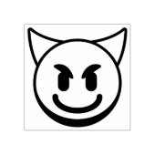 Purple Devil Emoji Rubber Stamp Rubberstempel (Afrduk)