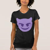 Purple Devil Emoji T-shirt (Voorkant)