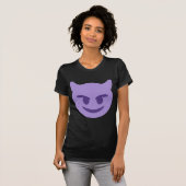 Purple Devil Emoji T-shirt (Voorkant volledig)