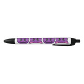 Purple Devil Emoji Zwarte Inkt Pen (Bodem)