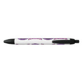 Purple Devil Emoji Zwarte Inkt Pen (Achterkant)