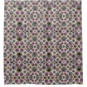 Purple Diamonds Mid Century Modern Shower Curtain Douchegordijn (Voorkant)