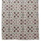 Purple Diamonds Mid Century Modern Shower Curtain Douchegordijn (Voorkant)