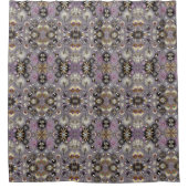 Purple Diamonds Mid Century Modern Shower Curtain Douchegordijn (Voorkant)
