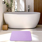 Purple Diamonds Pattern Bath Mat