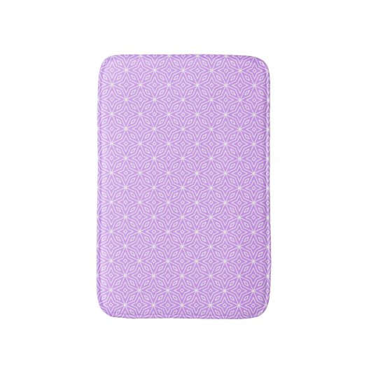 Purple Diamonds Pattern Bath Mat (Voorkant Verticaal)