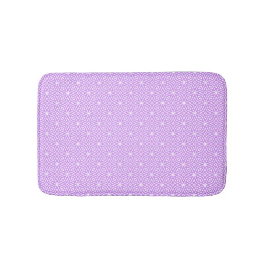Purple Diamonds Pattern Bath Mat (Voorkant)