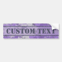 Purple Digi Camo w/ Custom Text Bumpersticker