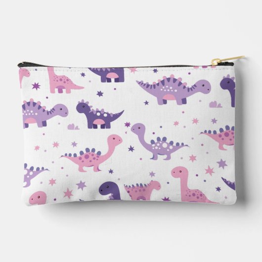Purple Dinosaur Pencil Case for Girls  Etui (Achterkant)