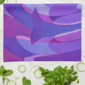 Purple Dolphin Swim Abstract Artsy Towel Theedoek (Gevouwen)