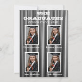 Purple double Celebration Graduation Party 4 photo Kaart (Achterkant)