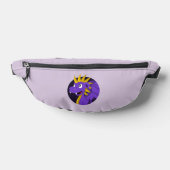 Purple dragon cartoon  heuptasje (Liggend)