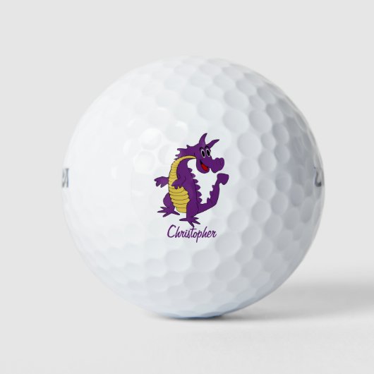 Purple Dragon Design Golfballen (Voorkant)