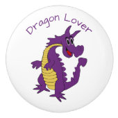 Purple Dragon Design Personalised Keramische Knop (Voorkant)