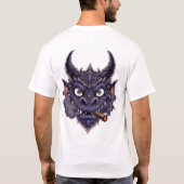 Purple Dragon Fantasy Graphic T-shirt (Achterkant)