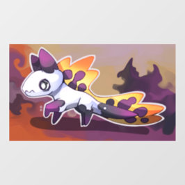 Purple dragon raamsticker