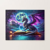 Purple Dragon Reading Book Blue Moon Legpuzzel (Horizontaal)