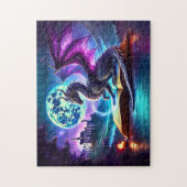 Purple Dragon Reading Book Blue Moon Legpuzzel (Verticaal)