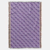 Purple Egyptain Pattern Throw Blanket Deken (Voorkant Verticaal)