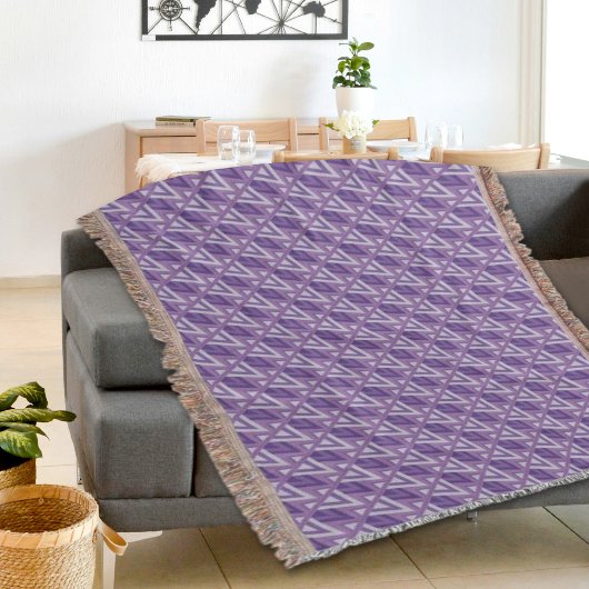 Purple Egyptain Pattern Throw Blanket Deken