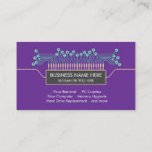 purple engineer Science Circuit Board Code Visitekaartje (Achterkant)