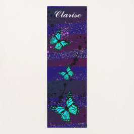 Purple Ephemera vibrant color art Yogamat