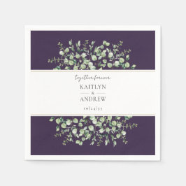 Purple Eucalyptus Together Forever Wedding  Servet