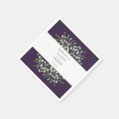 Purple Eucalyptus Together Forever Wedding  Servet (Hoek)