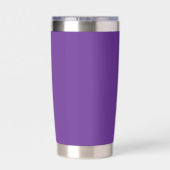 Purple F, Flourish Travel Tumbler Geïsoleerde Drinkbeker (Achterkant)