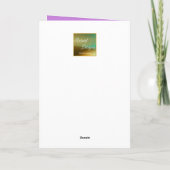 Purple Fairy Dragon Birthday Card Feestdagen Kaart (Achterkant)