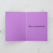 Purple Fairy Dragon Birthday Card Feestdagen Kaart (Binnen)