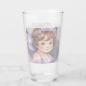 Purple fairy fantasy Glass Cup Glas (Achterkant)