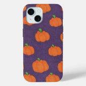 Purple Fall Pumpkin Pattern Case-Mate iPhone Case (Achterkant)