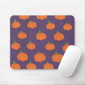 Purple Fall Pumpkin Pattern Muismat (Met muis)