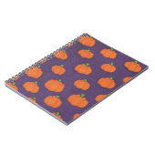 Purple Fall Pumpkin Pattern Notitieboek (Linkerzijde)