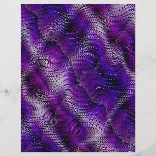 Purple Faux Snakeskin Bulk Scrapbook Paper Pages Flyer (Voorkant)