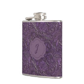 Purple Faux Tooled Leather Vinyl  Heupfles (Links)