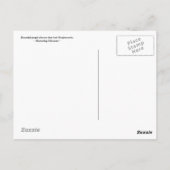 Purple Firework Flowers Briefkaart (Achterkant)