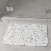 Purple Floral Bath Mat