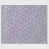 Purple Floral Birthday Cadeaupapier (Vlak)