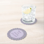 Purple Floral Birthday Kartonnen Onderzetters (Insitu)