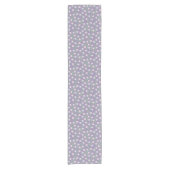 Purple Floral Birthday Korte Tafelloper (Voorkant)